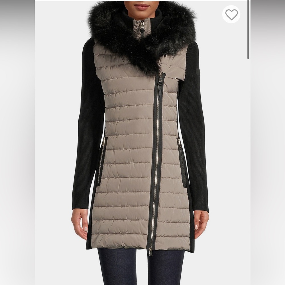 Performance Faux Fur-Trim Quilted Parka